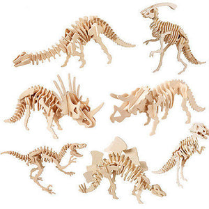 Toys For Baby New 3D Wooden Puzzle Jigsaw Kid Baby Educational Learning Puzzle Dinosaur