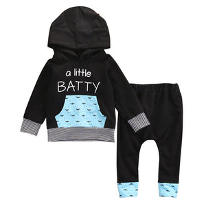 Baby Boy Clothes Little Hooded Tops Cotton Long Pants Clothing Outfits 2 Pcs set Toddler Newborn Kids