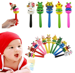 Animal Plush Soft Doll Toys Cute Infant Baby Kids Sound Handbell Toddler Rattle